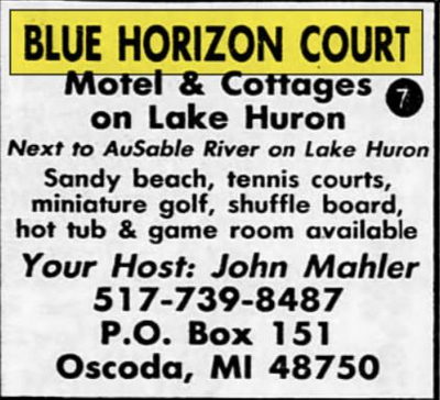 Blue Horizon Court - 1989 Ad (newer photo)